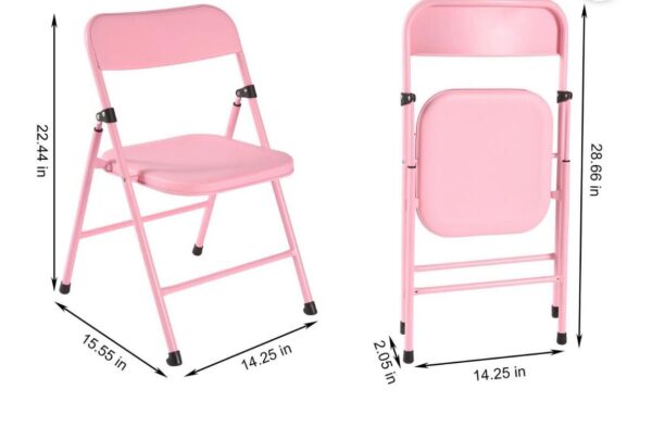 pink Kids Folding Chair