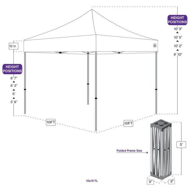 10x10 Pop Up Canopy - Image 3