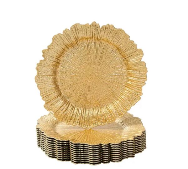 Gold Reef Charger Plate