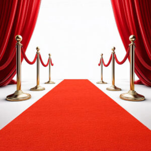 4x10 Red carpet and Stanchions